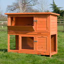KCT Milan Large Two Tier Rabbit Hutch with Enclosed Run