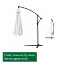 KCT 3m Large Cantilever Garden Parasols with Optional Base / Cover