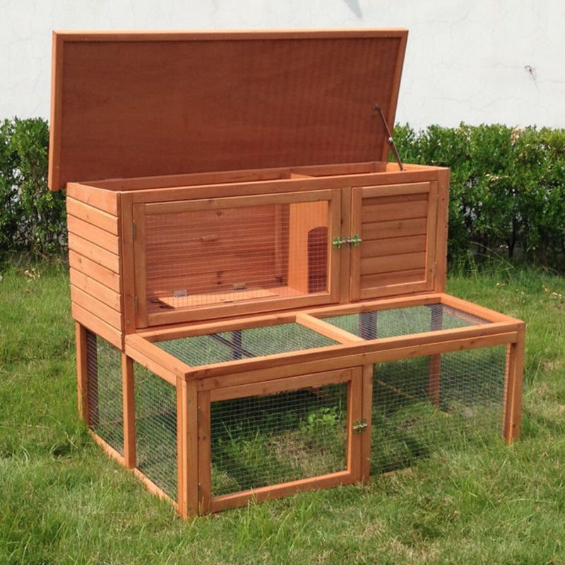 KCT Ancona 4ft Hutch and Run Including Cover