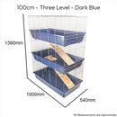 KCT Triple Level Indoor Small Pet Cage / Hutch