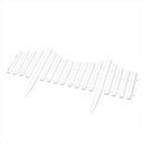 KCT White Picket Fence Garden Border - Pack of 8 panels