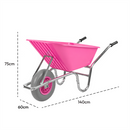 Complete Garden 110L Wheelbarrow - Pink
