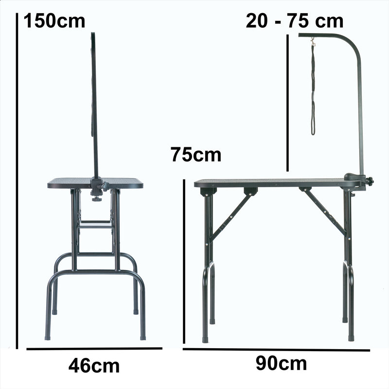 Dog Grooming Table – Portable/Foldable with Leash Tether