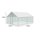 KCT Galvanised 3x3m Walk In Chicken Pet Run