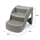 KCT Folding Portable Pet Steps - Grey