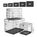 KCT Folding Pet Crates with Plastic Tray