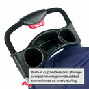 Hooded Pet Stroller with Rain Cover - Blue