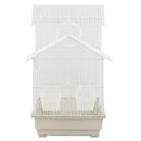 KCT Santiago Small Exotic Bird Travel Cage - White