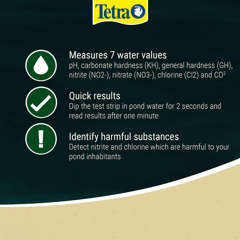 Tetra 7 in 1 Quick Pond Test Strips - 25 Pcs