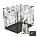 KCT Folding Pet Crates with Plastic Tray