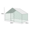 KCT Galvanised 2x3m Walk in Chicken Pet Run