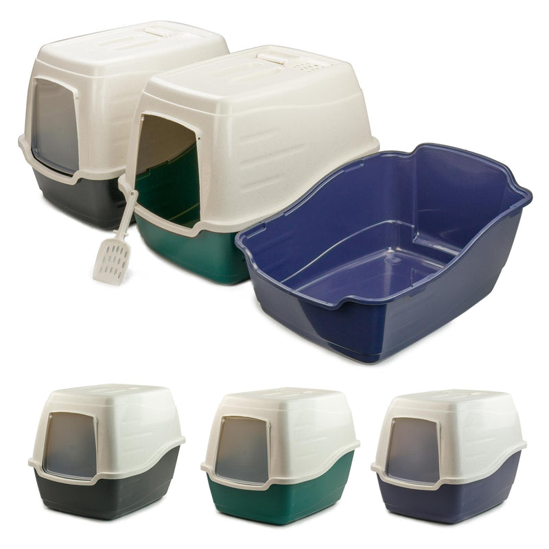 KCT Large Enclosed Hooded Cat Litter Tray/Pet Loo