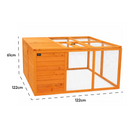 KCT 4x4 Square Wooden Rabbit Pet Run