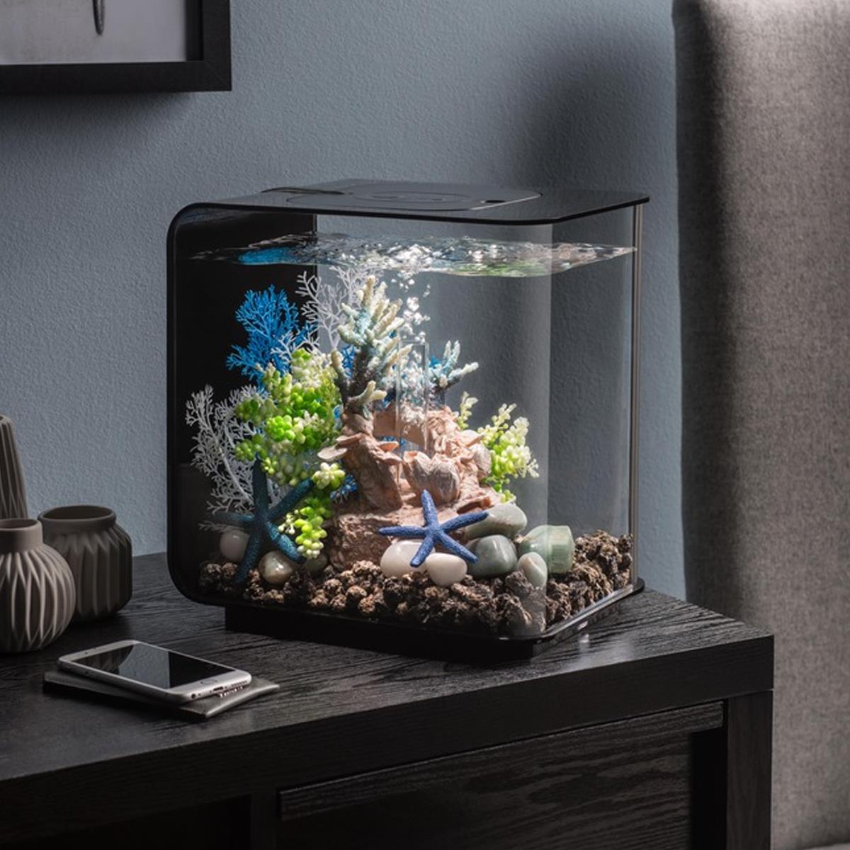 Flow 30 Aquarium with Standard Light - 8 Gallon Black　並行輸入品