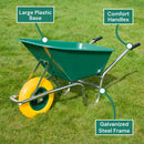 Complete Garden 110L Wheelbarrow - Green