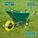 Complete Garden 110L Wheelbarrow - Green