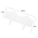 KCT White Picket Fence Garden Border - Pack of 8 panels