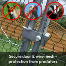 KCT 2.5x3m Walk In Chicken Pet Run with Curved Roof