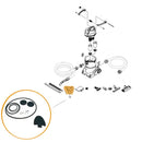 Oase - Part - 35398 Replacement Rubber Gasket Seal Set for PondoVac 4/Pondvac 3