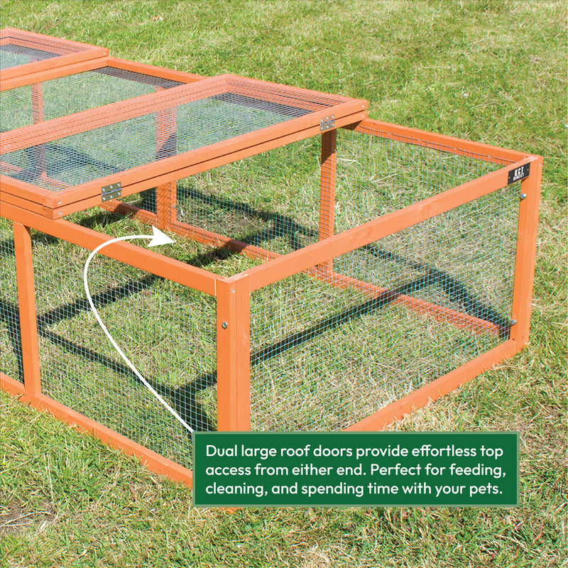 KCT 8ft Wooden Pet Run