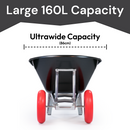 KCT 160L XL Twin Wheelbarrow