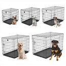 KCT Folding Pet Crates with Plastic Tray