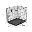 KCT Folding Pet Crates with Plastic Tray