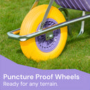 Complete Garden 110L Wheelbarrow - Purple