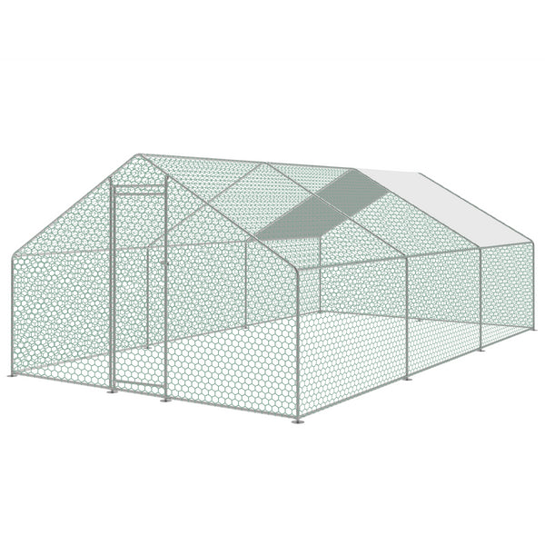 KCT Galvanised 6x3m Walk In Chicken Pet Run