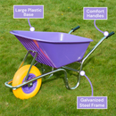 Complete Garden 110L Wheelbarrow - Purple