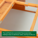 KCT 4x4 Square Wooden Rabbit Pet Run