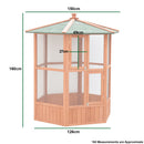 KCT Brazil Outdoor Wooden Bird Aviary