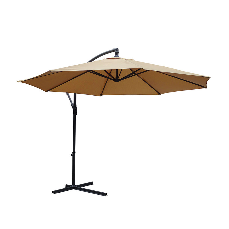 KCT 3m Large Cantilever Garden Parasols with Optional Base / Cover