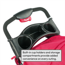 Hooded Pet Stroller - Red