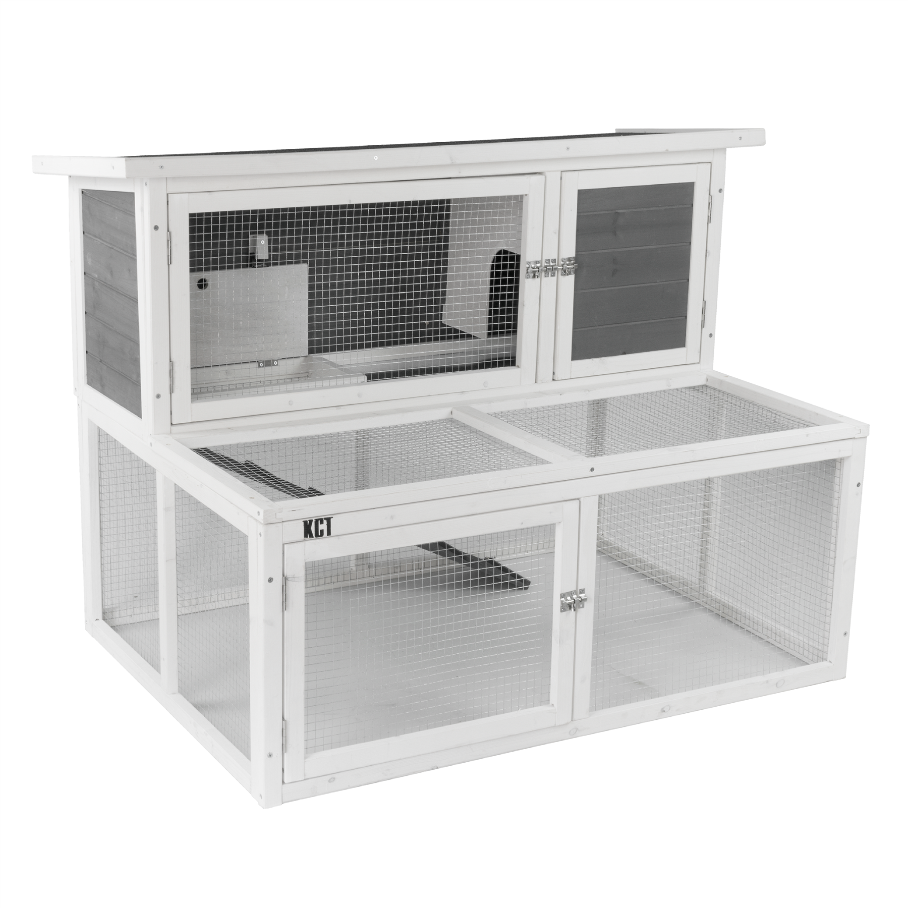 4FT Rabbit Hutch with Extended Run | Small Animal Habitat
