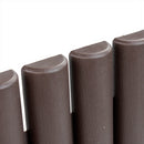 KCT Brown Wood Effect Garden Palisade Edging  - Pack of 8 Panels