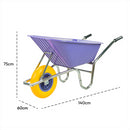 Complete Garden 110L Wheelbarrow - Purple