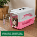 KCT Portable Plastic Pet Carrier Box Cat Dog Puppy Animal Cages