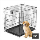 KCT Folding Pet Crates with Plastic Tray
