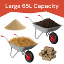 KCT 65 Litre Garden Galvanised Steel Wheelbarrow