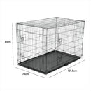 KCT Folding Pet Crates with Plastic Tray