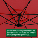 KCT 3m Large Cantilever Garden Parasols with Optional Base / Cover