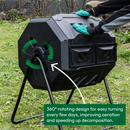 Rotating Garden Compost Tumbler - 160L