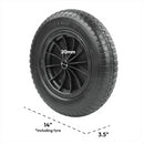KCT 14” Wheelbarrow Wheel/Axle (120 x 20mm) Parts
