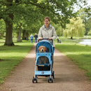 Hooded Pet Stroller - Blue