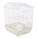 KCT Santiago Plus Exotic Portable Bird Small Cage  - White