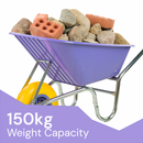 Complete Garden 110L Wheelbarrow - Purple