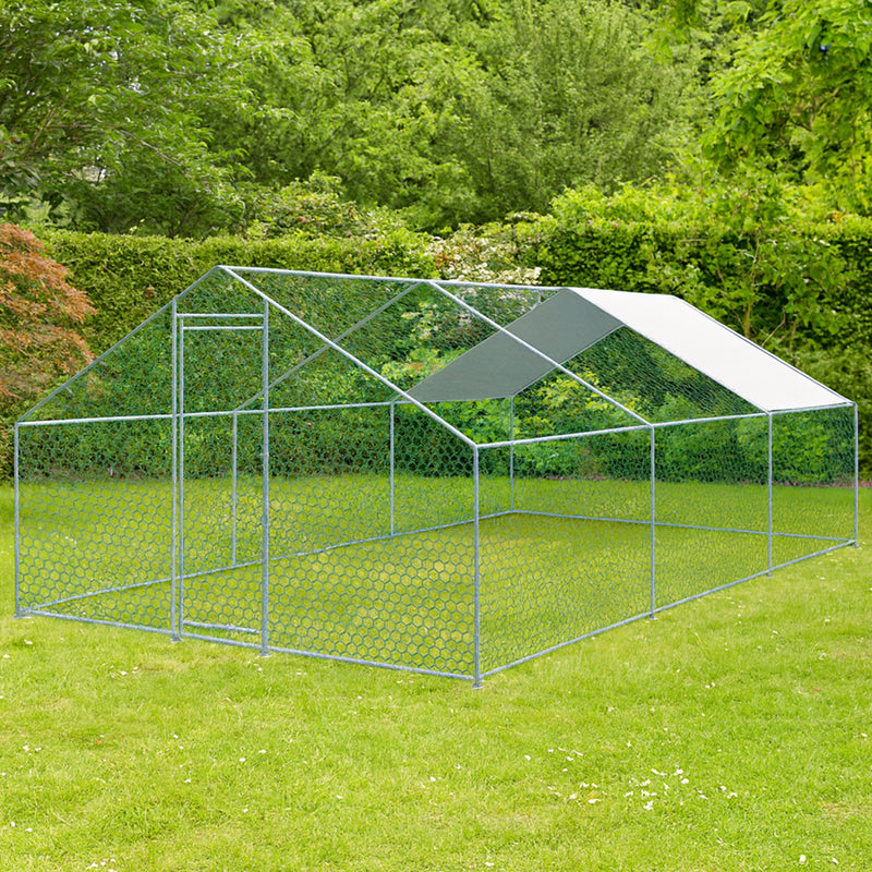 KCT Galvanised 6x3m Walk In Chicken Pet Run