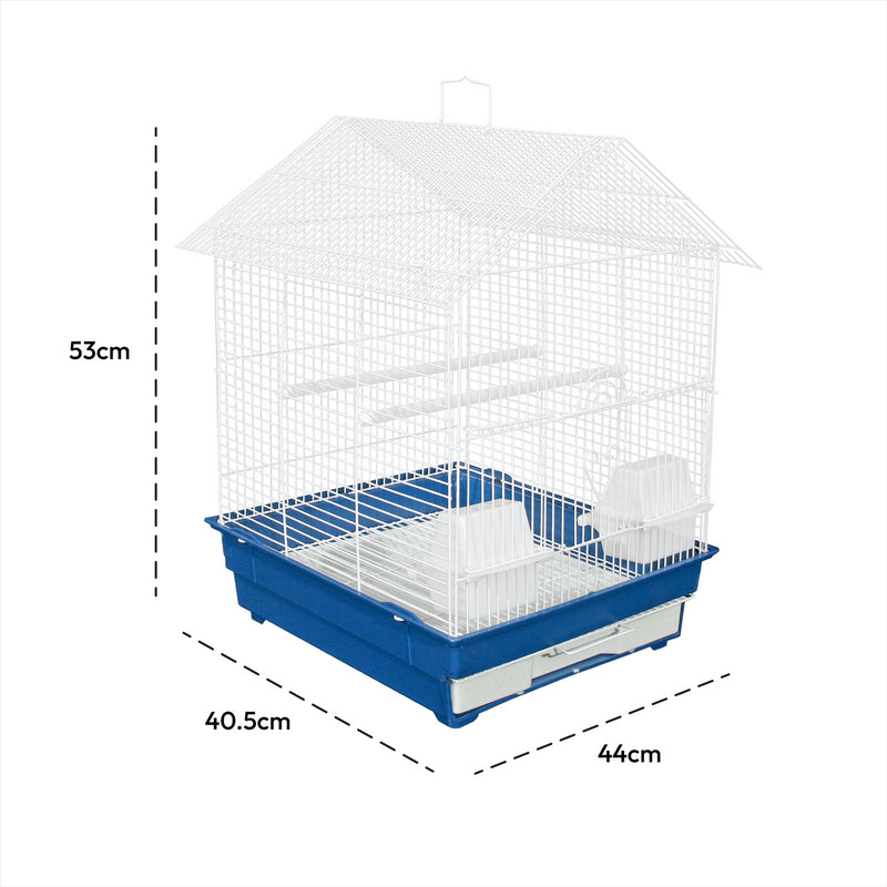 KCT Lima Plus Exotic Portable Bird Small Cage - Blue