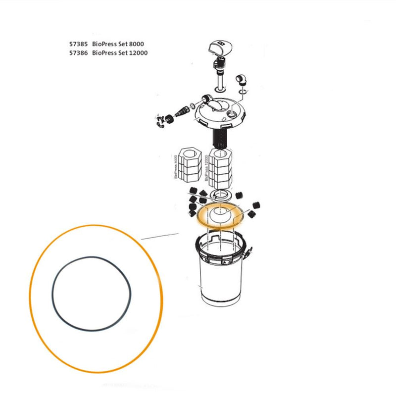 Oase/Pontec - Part - 28812 Replacement O Ring for BioPress/PondoPress